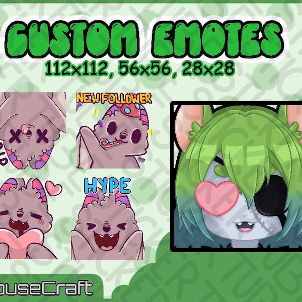 Custom Emotes | 1-15 Emotes | Twitch Emote |  Discord Emoji