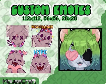 Custom Emotes | 1-15 Emotes | Twitch Emote |  Discord Emoji