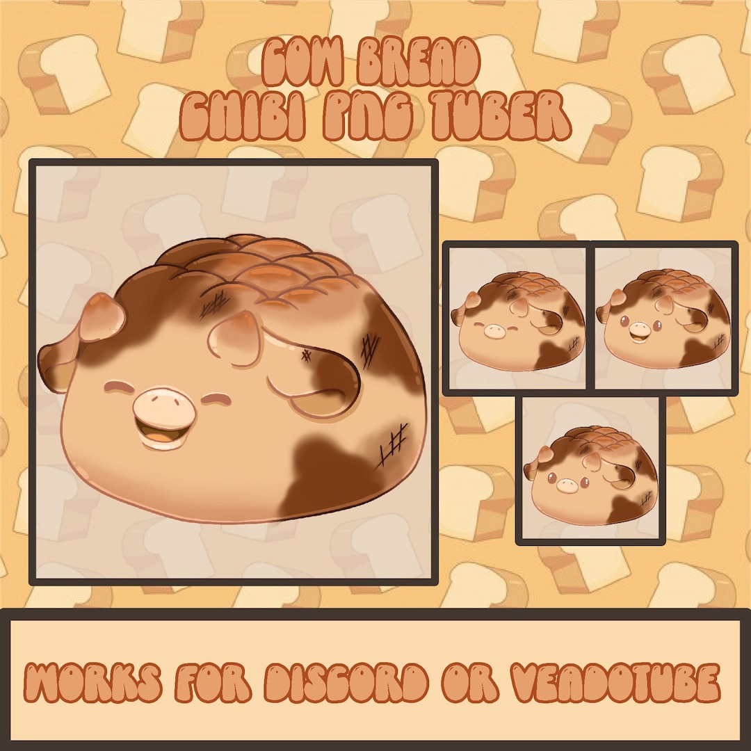 Cow Bread | Food Animal | Premade UNISEX PNG Tuber | Veadotube ...