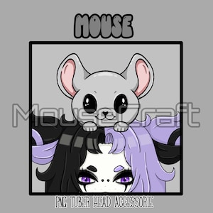 Mouse | Cute Animal Pals | PNG Tuber Accessories | Twitch Assets