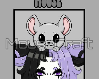 Mouse | Cute Animal Pals | PNG Tuber Accessories | Twitch Assets