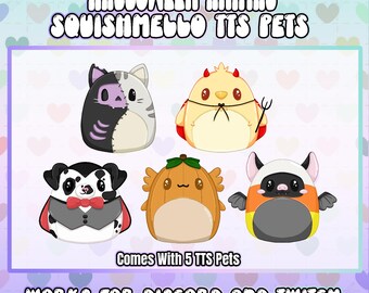 Halloween Stuffies  | 5 PACK | Squishmellos | TTS Stream Pet | Twitch Assets