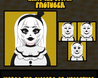 Arty The Clown | Halloween Costume | Premade PNG Tuber | Veadotube | Discord | Twitch