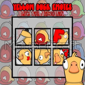 Yellow Duck Emotes/Emojis | Goose Goose Duck | Discord | Twitch