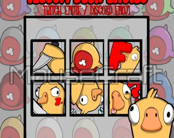 Yellow Duck Emotes/Emojis | Goose Goose Duck | Discord | Twitch