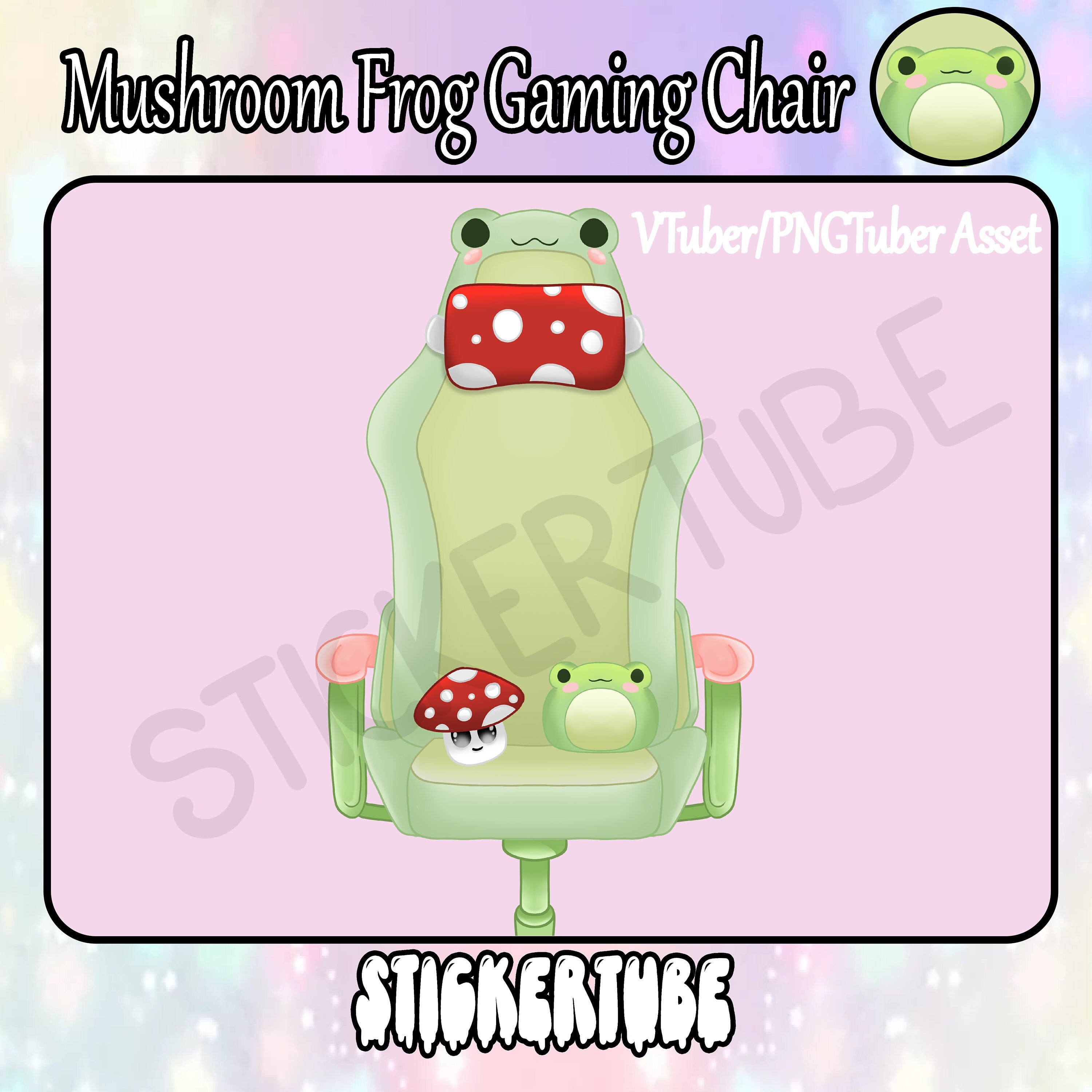 Froggy Gaming Chair Vtuberpngtuber Assest Twitch Assets Etsy Canada