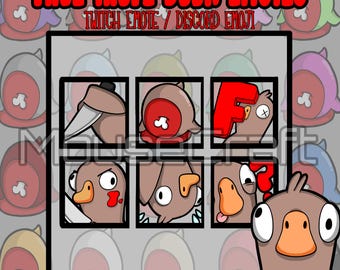 Pale Taupe Duck Emotes/Emojis | Goose Goose Duck | Discord | Twitch