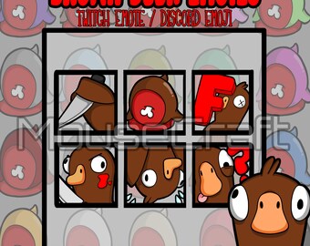 Brown Duck Emotes/Emojis | Goose Goose Duck | Discord | Twitch