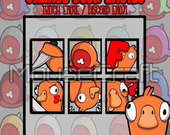 Orange Duck Emotes/Emojis | Goose Goose Duck | Discord | Twitch