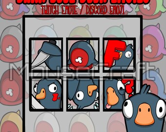 Dark Blue Duck Emotes/Emojis | Goose Goose Duck | Discord | Twitch