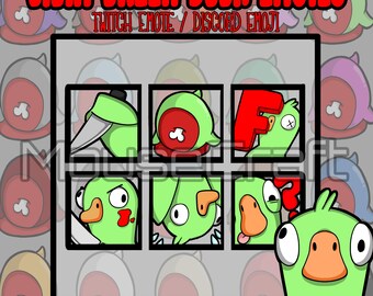 Light Green Duck Emotes/Emojis | Goose Goose Duck | Discord | Twitch