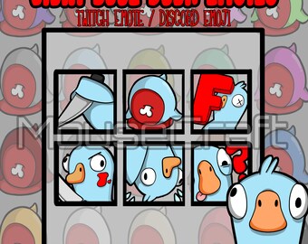 Light Blue Duck Emotes/Emojis | Goose Goose Duck | Discord | Twitch