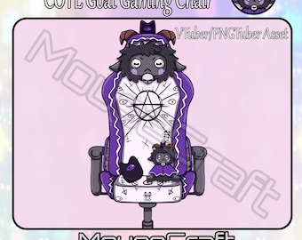 Cult Of The Lamb GOAT Gaming Chair | Horror Fan Art | VTuber-PNGTuber Assest | Twitch Assets