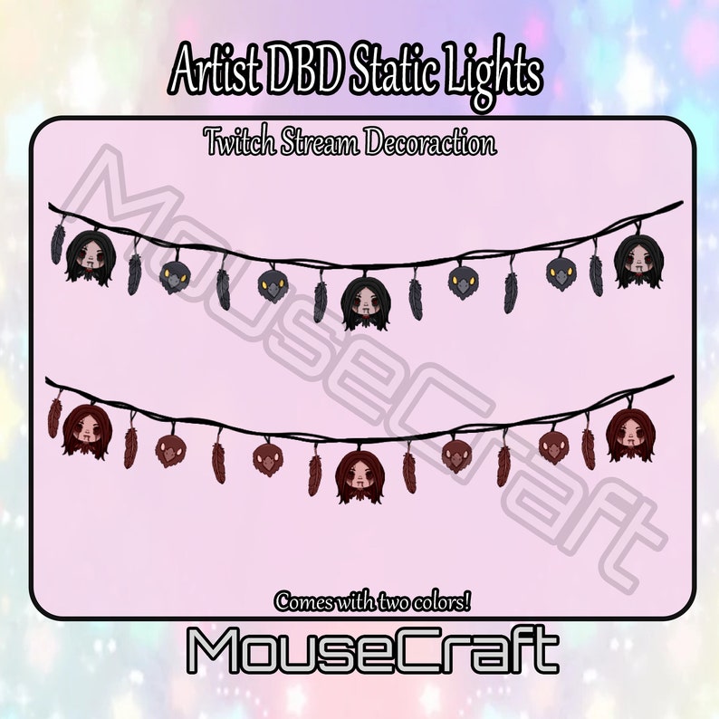 De Static String Artist DBD | Static String Lights | Twitch Stream Decoration - Etsy