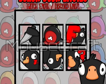 Black Duck Emotes/Emojis | Goose Goose Duck | Discord | Twitch