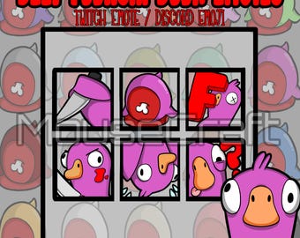 Deep Fuchsia Duck Emotes/Emojis | Goose Goose Duck | Discord | Twitch