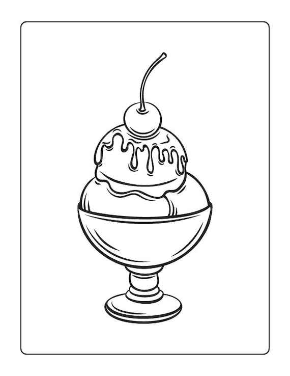 food coloring pages coloring pages instant digital etsy