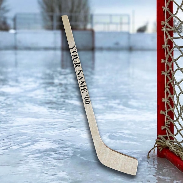 Custom Wood Mini Hockey Stick Etsy