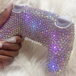 Bling PS5 Controller Custom, Rhinestone Gaming Controller, Sparkly Gamer Gift, Luxury Console Accessories
