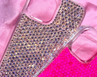 Custom Bedazzled Crystal Bling Phone Case for iPhone, Samsung Galaxy,  Google Pixel Devices