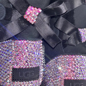 Swarovski Crystal Bling Custom UGG Bailey Bow Boots| Choose UGG Boot Version: Mini, Short, or Tall