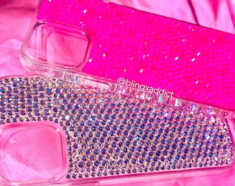 Custom Bedazzled Crystal Bling Phone Case for iPhone, Samsung Galaxy,  Google Pixel Devices