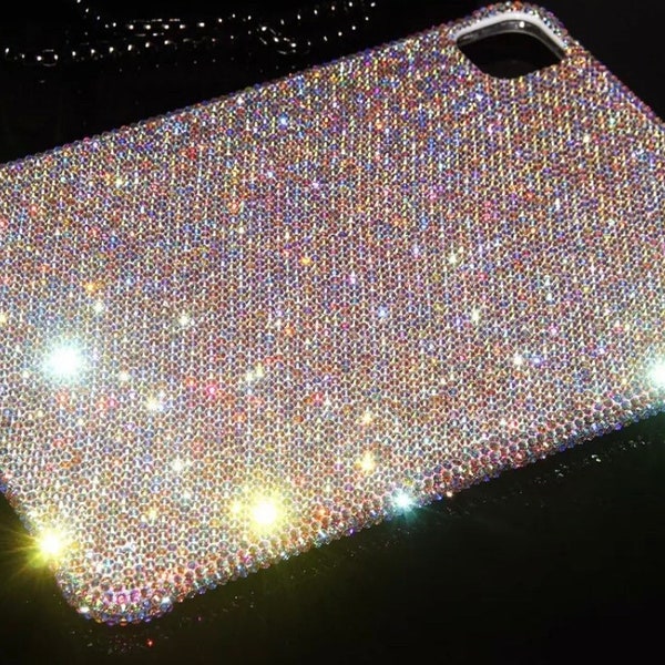 Custom Bedazzled Apple iPad Crystal Bling Protective Case for Gifts, Travel, Birthday, Holiday