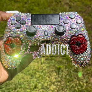 PlayStation Babe Crystal Bling Lips Controlador inalámbrico para PS4 o PS5