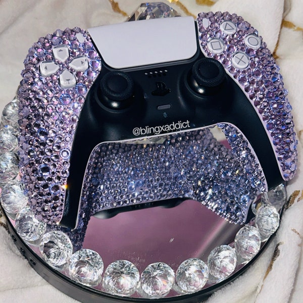 Bedazzled Crystal Custom PlayStation 5 or 4 Wireless Bling Controller