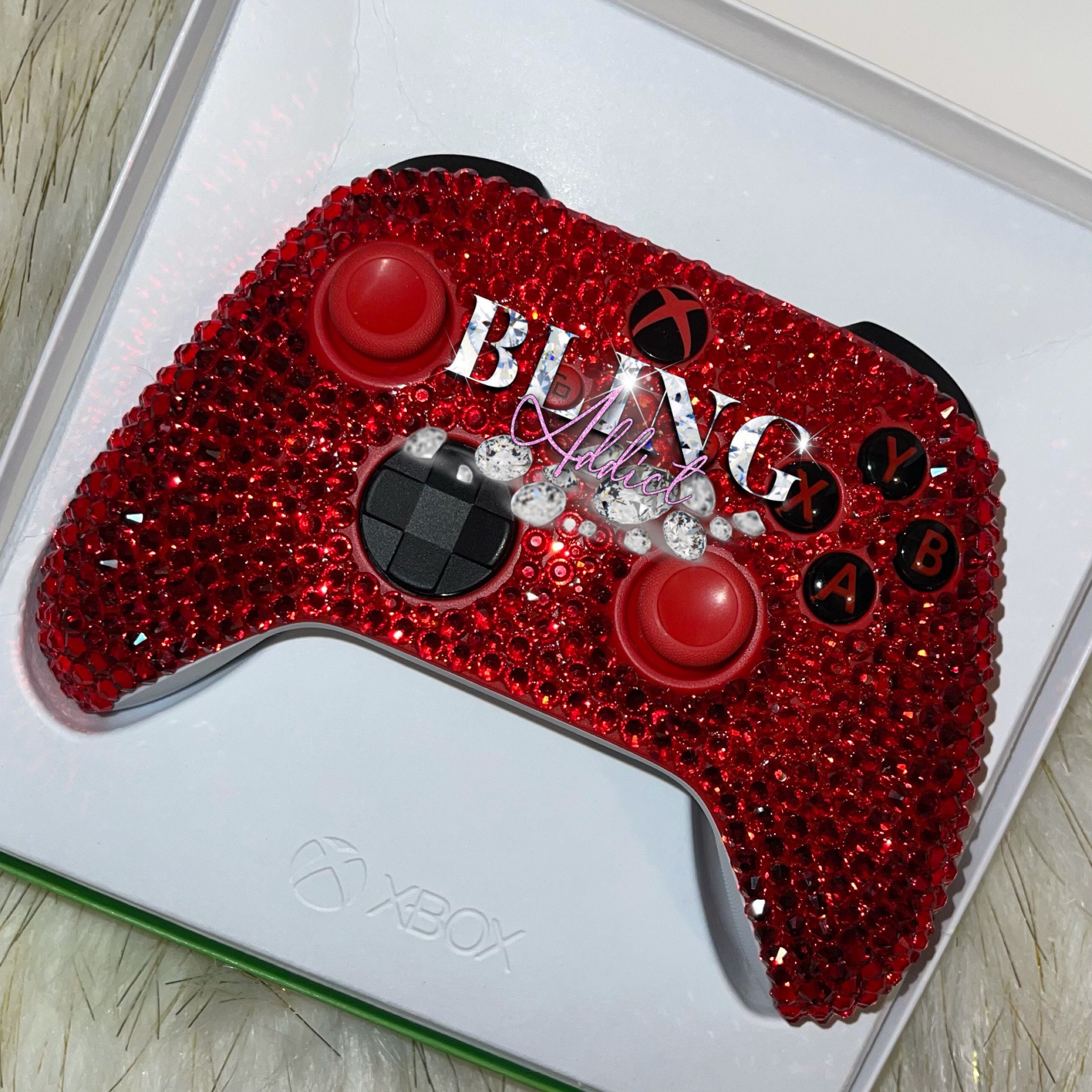 Custom Handmade Bling,glam Rhinestone Gems, Crystal Sparkly, Bedazzled  Girly Gamer Girl, Xbox/ps4,video Game Electronic Wireless Controllers 