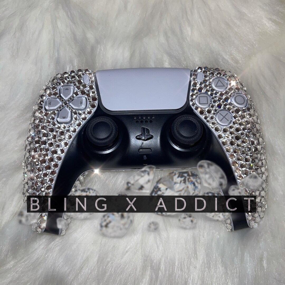 Diamond Silver Glitter Sony PlayStation Skin