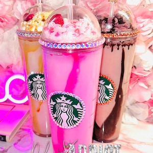 Bling My Frappe Custom Faux Drink Starbucks Tumbler Cup