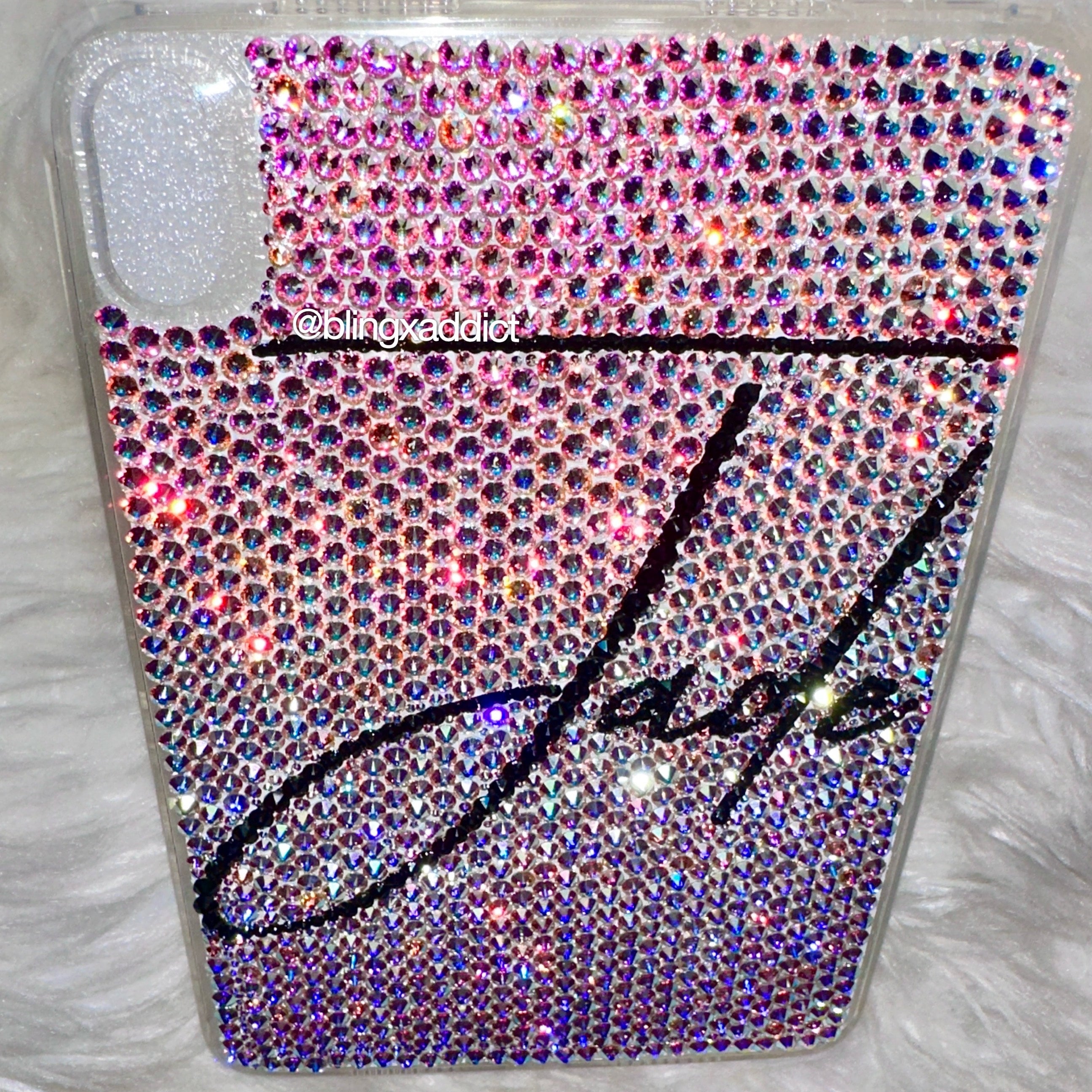 SWAROVSKI iPadケース Custom SWAROVSKI Crystal Bling iPad Protective Case for