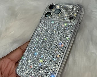 READY TO SHIP - Handmade Swarovski Crystal iPhone 17 Pro Max Case: Clear Sparkle, Durable Protection