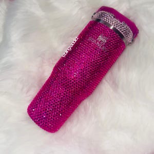 Custom Bling Stanley Tumbler Cup | 60oz 40oz 30oz 20oz Rhinestone Bedazzled Drinkware | Personalized Crystal Gift
