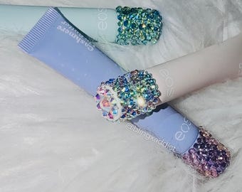 Bling EOS Whipped Balm | Rhinestone Lip Balm | Bedazzled Lip Balm | Bling Beauty Gift | Custom Vanity Decor | Set of 3 Available