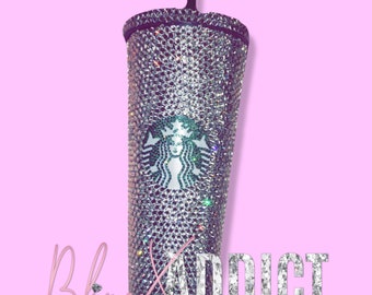 Luxe Swarovski-kristal Starbucks-beker – aangepaste bling-beker, verjaardagscadeau, afstudeercadeau, kerstcadeau
