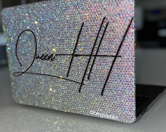 Bling MacBook Hard Case – Crystal Rhinestone Laptop Cover | Personalized Sparkle Shell for MacBook