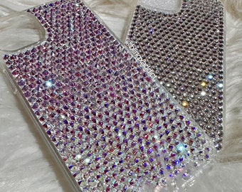 Custom Swarovski Bedazzled Crystal Bling Phone Case for iPhone, Samsung Galaxy,  Google Pixel Devices