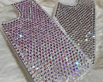 Custom Swarovski Bedazzled Crystal Bling Phone Case for iPhone, Samsung Galaxy,  Google Pixel Devices