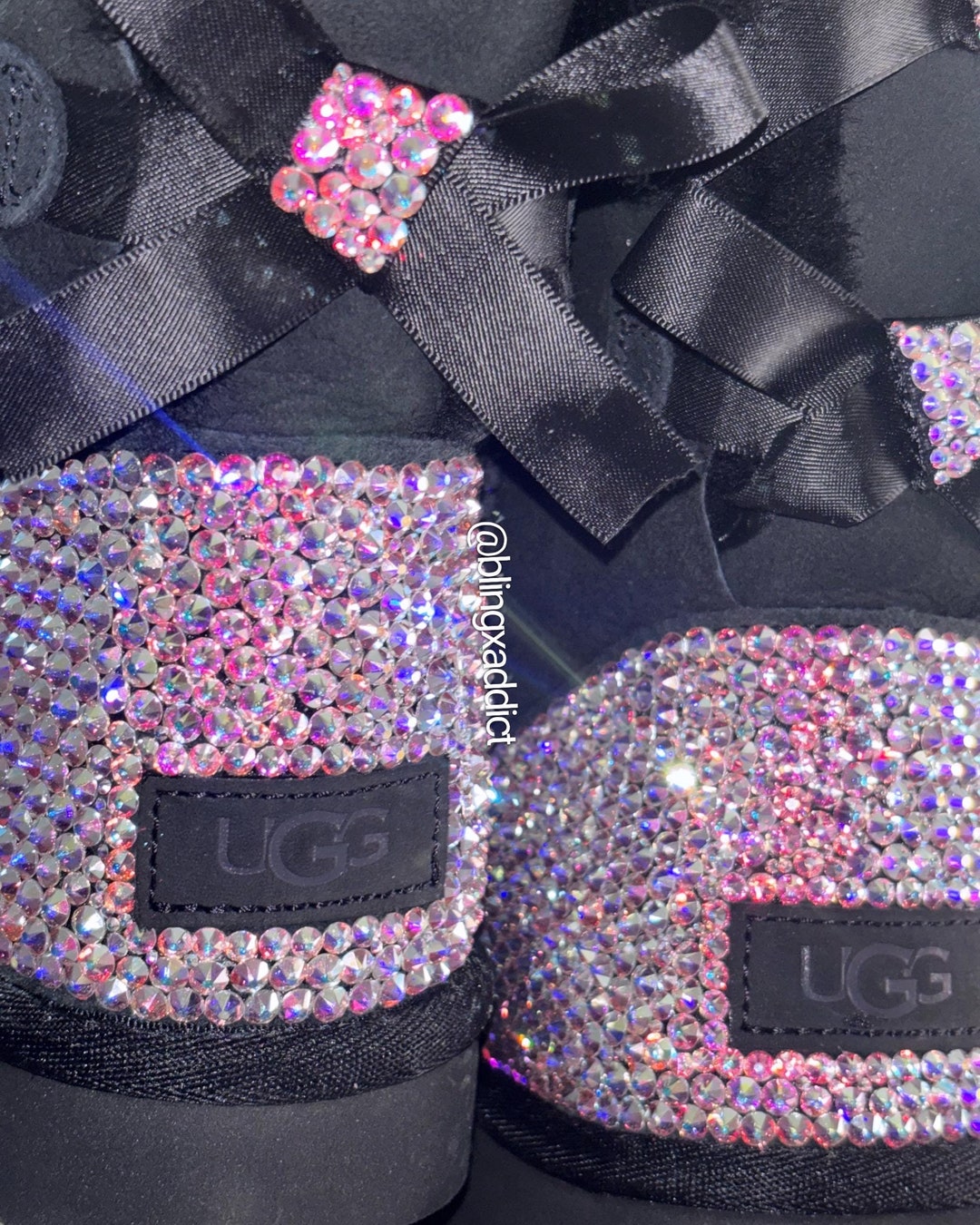 Swarovski Crystal Bling Custom UGG Bailey Bow Boots| Choose UGG