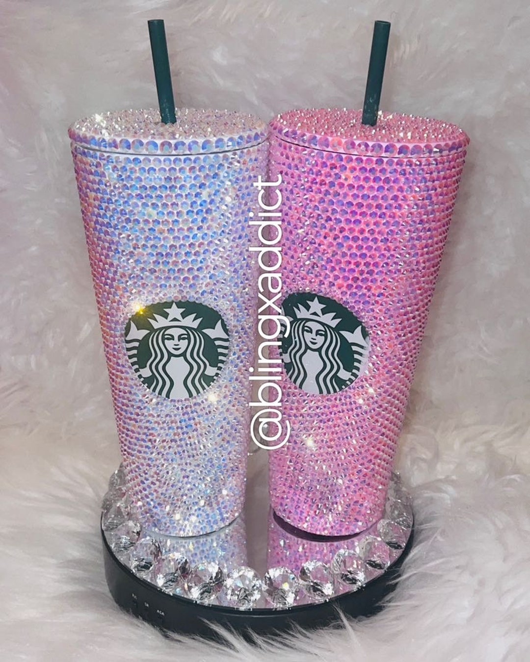 Pink Rhinestone Cup Kit  Bling out a 16oz Cold Tumbler