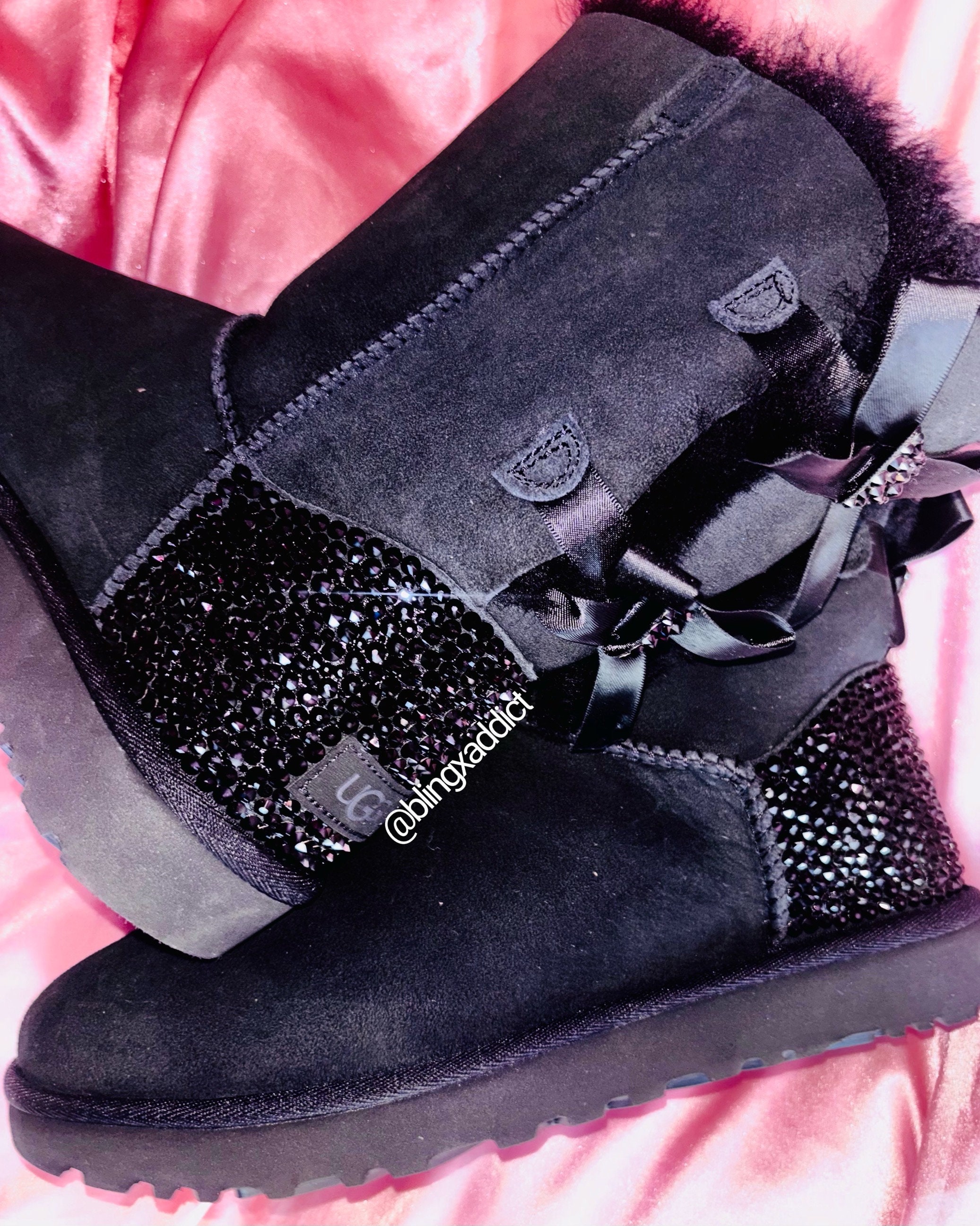 Swarovski Crystal Bling Custom UGG Bailey Bow Boots| Choose Swarovski Crystal Bling Custom UGG Bailey Bow Boots| Choose