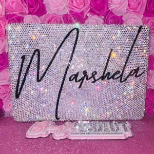 Bling MacBook Hårt Fodral – Kristall Strass Laptopfodral | Personligt Glitterskal för MacBook