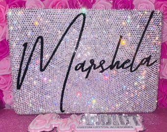 Bling MacBook Hard Case – Crystal Rhinestone Laptop Cover | Personalized Sparkle Shell for MacBook