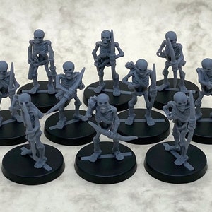 Skeletons with bows | 28mm miniatures