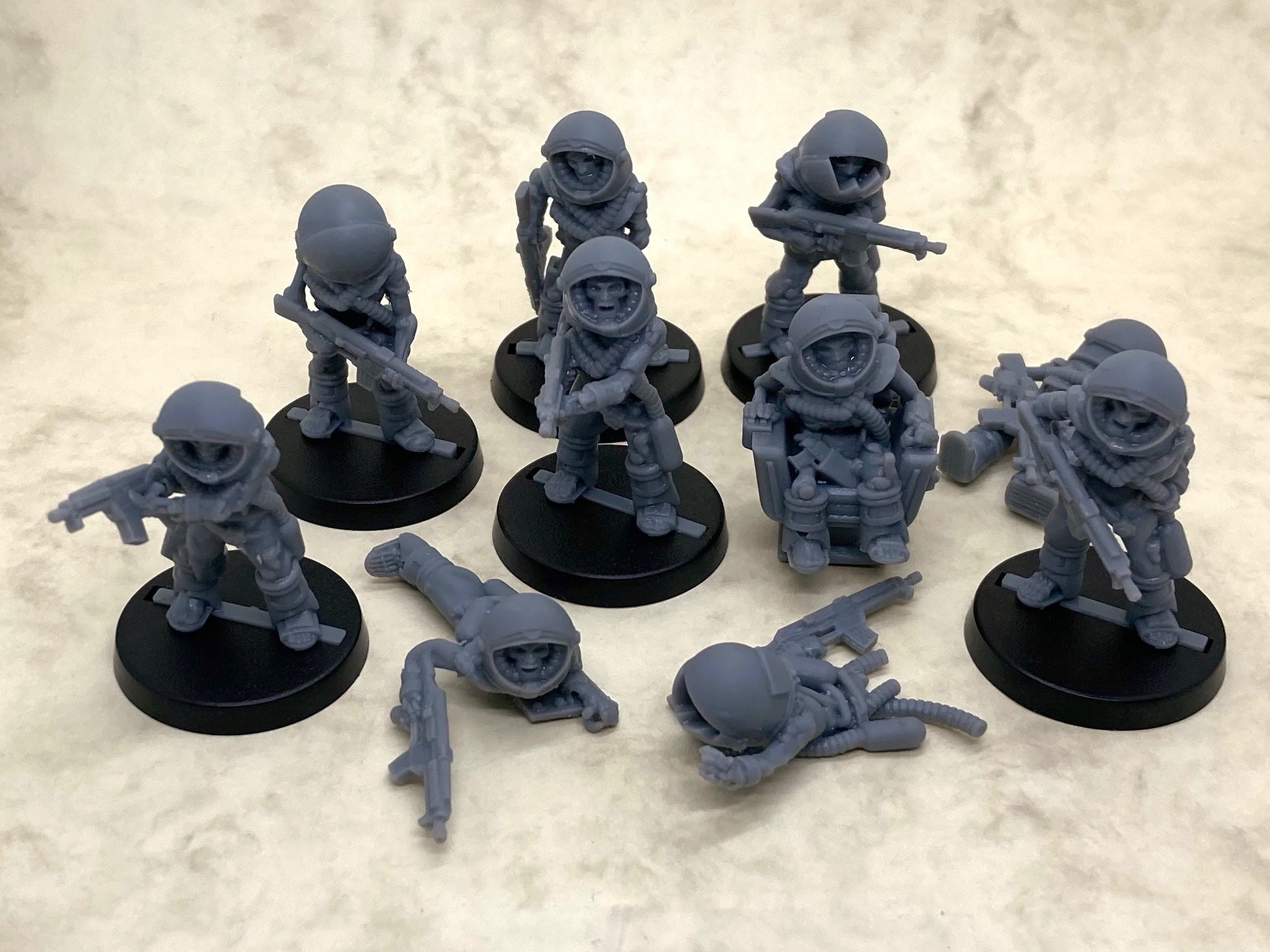 Scheletri Spaziali Con Pistole | Miniature 28 Mm • EUR 10,69 - Foto 10