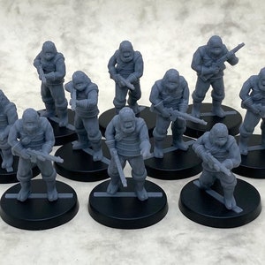 Gorilla soldiers | 28mm miniatures