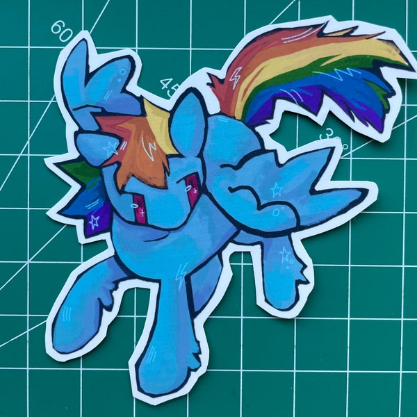 my little pony - rainbow dash vinyl sticker