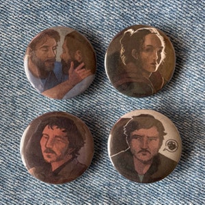 hbo the last of us - button set of 4